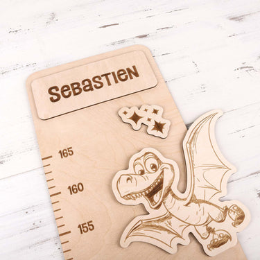 Medidor infantil para la pared - dinosaurio 