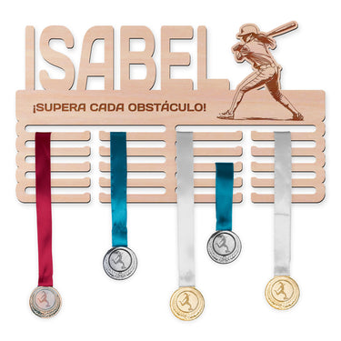 Colgador de medallas - Béisbol, mujer 