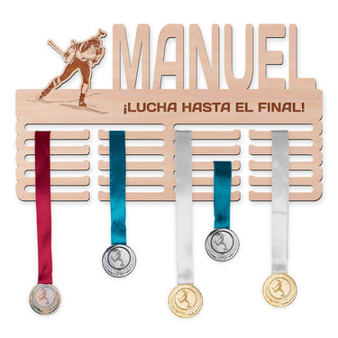 Perchero para medallas - Biatlón, hombre 