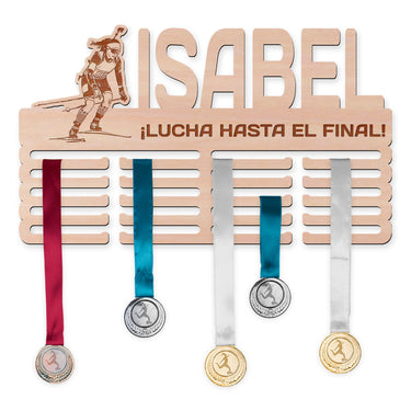 Perchero para medallas - Biatlón, mujer 