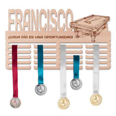 Perchero para medallas - Billar 
