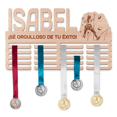 Perchero para medallas - Bouldering, mujeres 