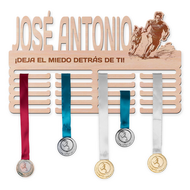 Perchero para medallas - Canicross, hombre 