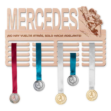 Perchero para medallas - Escalada, mujer 