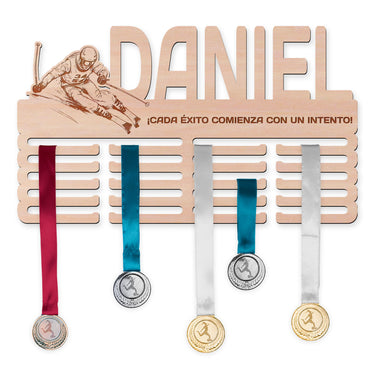 Perchero para medallas - Esquí alpino, hombre 