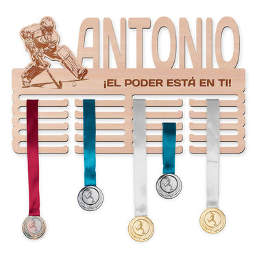 Colgador de medallas - Hockey sobre césped, portero masculino 
