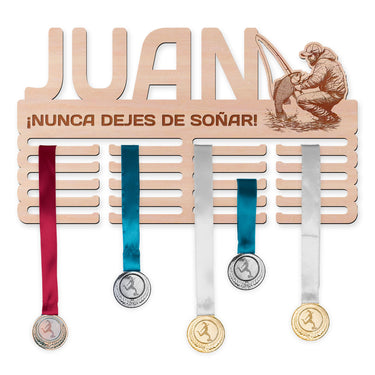 Colgador de medallas - Pesca, hombre 