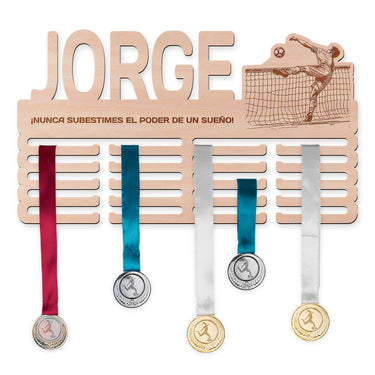 Perchero para medallas - Fútbol tenis, hombre 