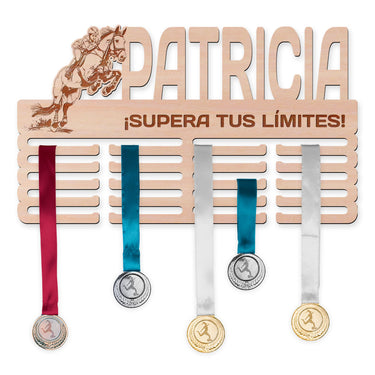 Perchero para medallas - Equitación, mujer 