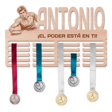 Colgador de medallas - Tenis de mesa, hombre 