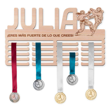 Colgador de medallas - Taekwondo, mujer 