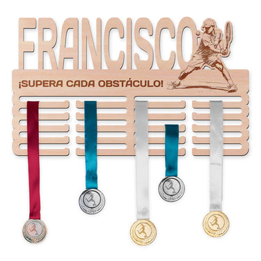 Perchero para medallas - Tenis, hombre 