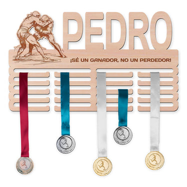 Perchero para medallas - Lucha libre 
